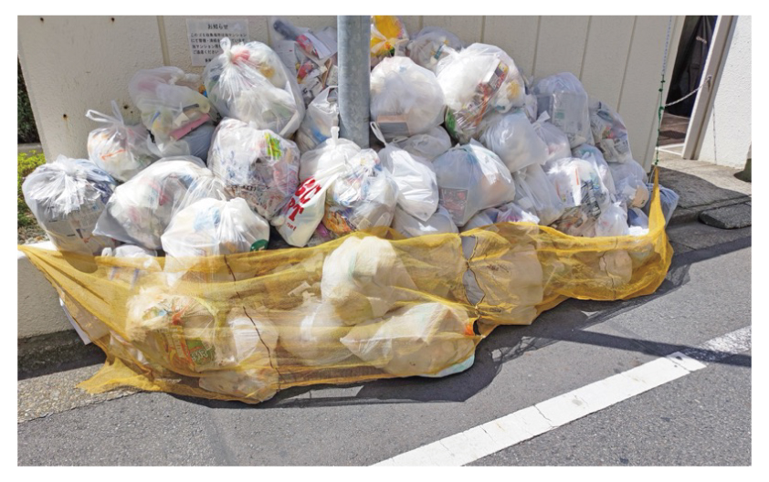 ゴミ置き場のネット使用例1