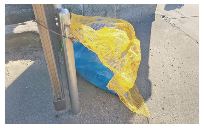 ゴミ置き場のネット使用例2